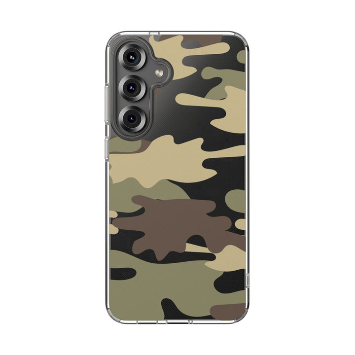 Green &amp; Brown Camo Clear Impact-Resistant Phone Cases - The Kindness Cause