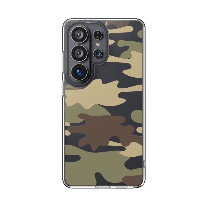 Green &amp; Brown Camo Clear Impact-Resistant Phone Cases - The Kindness Cause