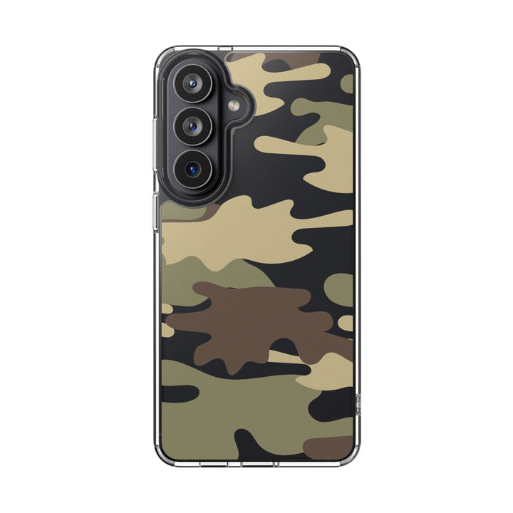 Green &amp; Brown Camo Clear Impact-Resistant Phone Cases - The Kindness Cause
