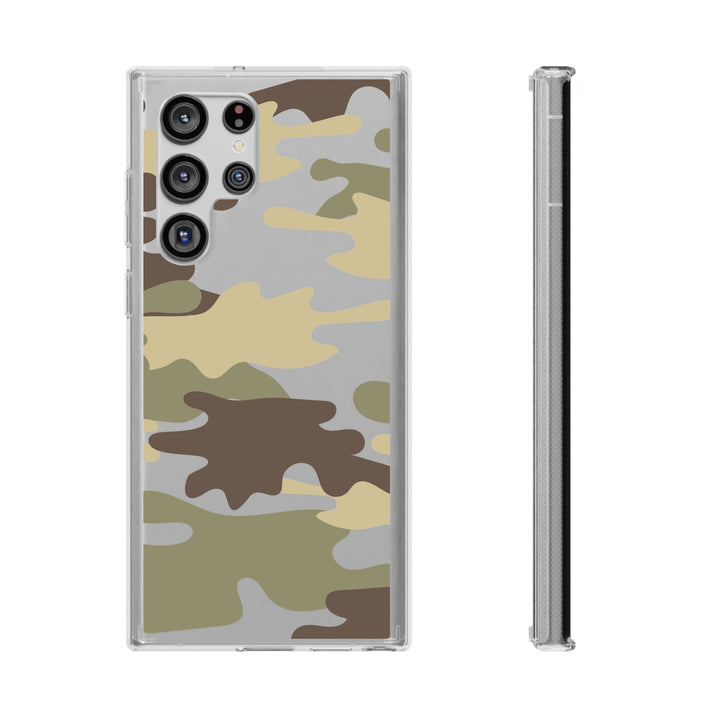 Green &amp; Brown Camo Clear Impact-Resistant Phone Cases - The Kindness Cause