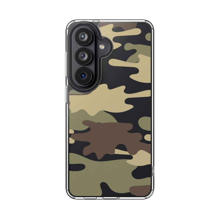 Green &amp; Brown Camo Clear Impact-Resistant Phone Cases - The Kindness Cause