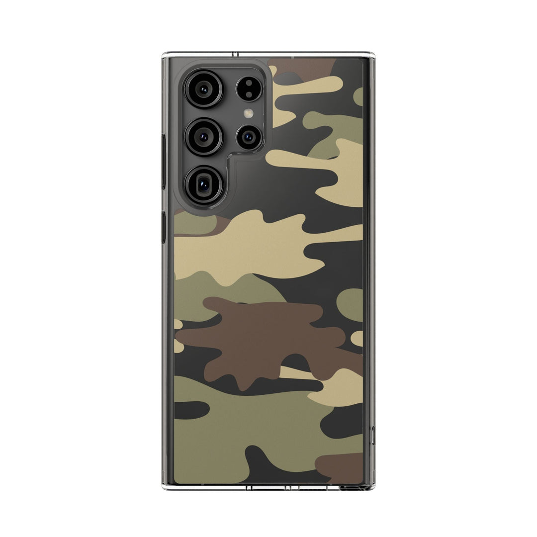 Green &amp; Brown Camo Clear Impact-Resistant Phone Cases - The Kindness Cause