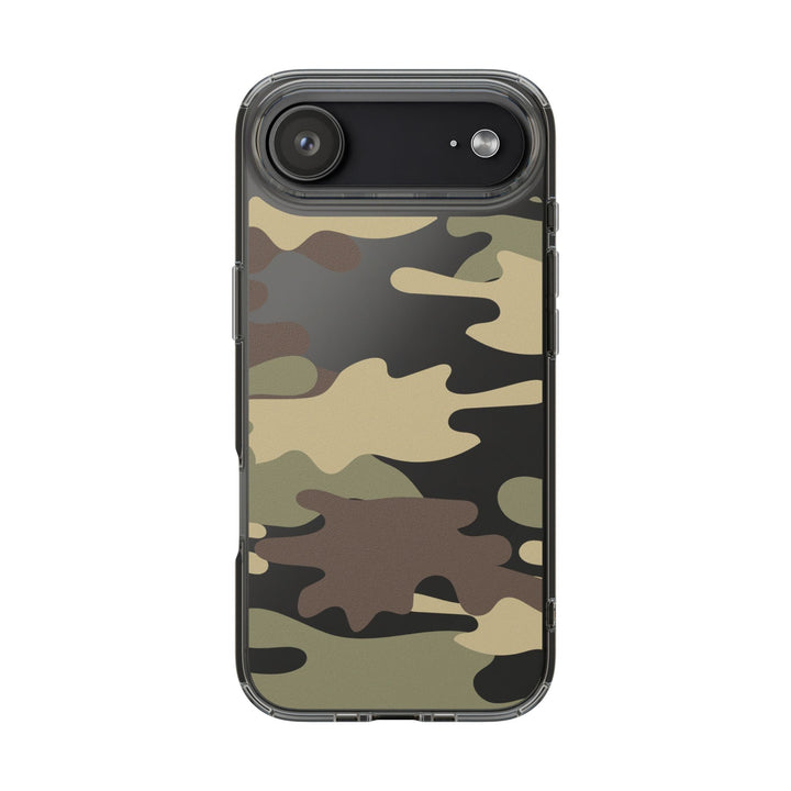 Green &amp; Brown Camo Clear Impact-Resistant Phone Cases - The Kindness Cause