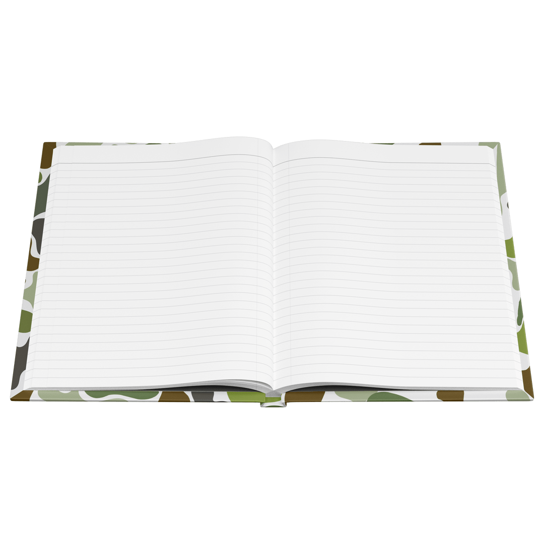 Green Camo Hardcover Notebook Journal - The Kindness Cause