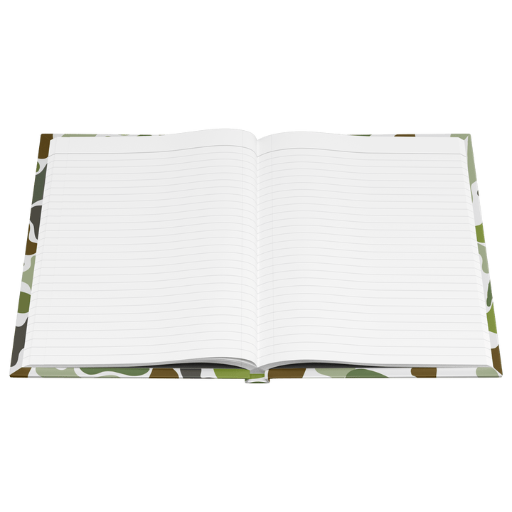 Green Camo Hardcover Notebook Journal - The Kindness Cause