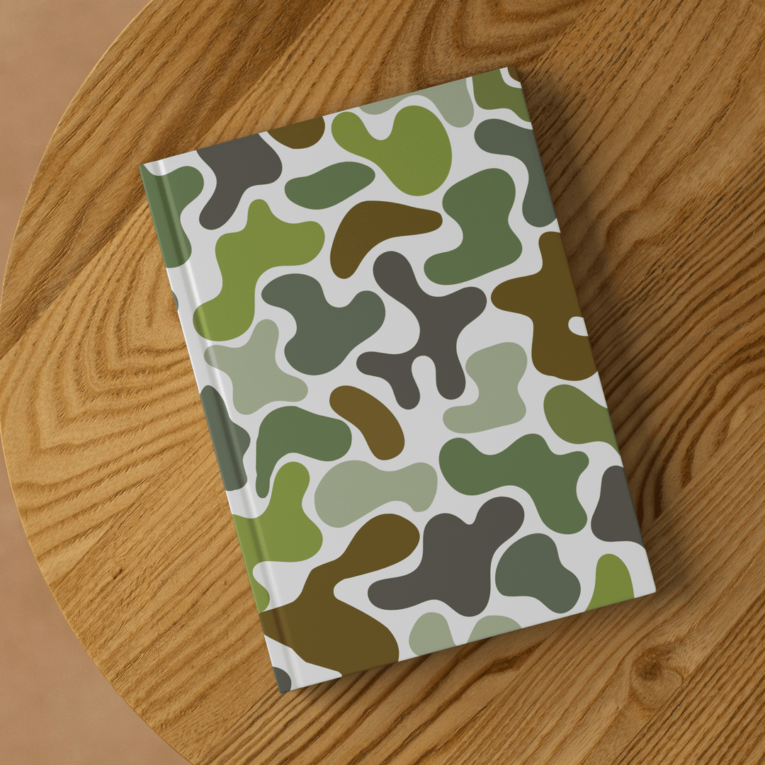 Green Camo Hardcover Notebook Journal - The Kindness Cause