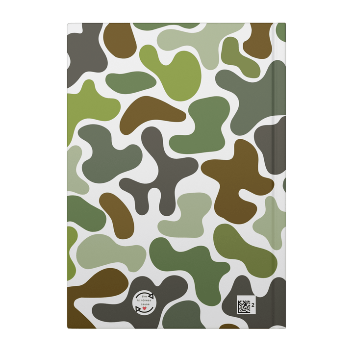 Green Camo Hardcover Notebook Journal - The Kindness Cause