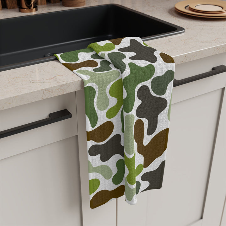 Green Camo Microfiber Tea Towel - The Kindness Cause