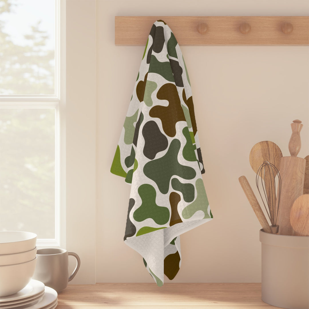 Green Camo Microfiber Tea Towel - The Kindness Cause