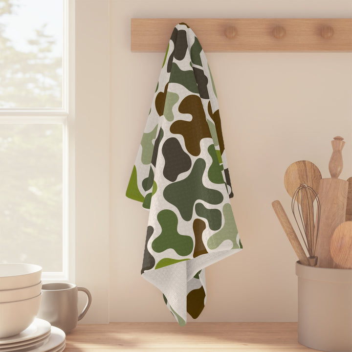 Green Camo Microfiber Tea Towel - The Kindness Cause
