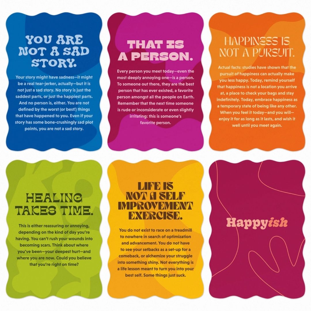 Happyish Deck Affirmation Cards - The Kindness Cause