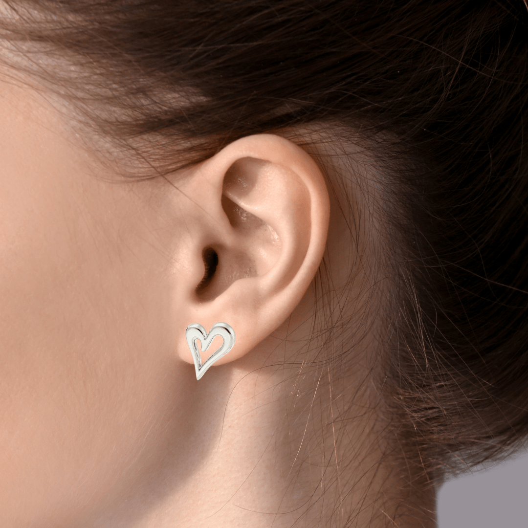 Heart Stud Earrings - The Kindness Cause