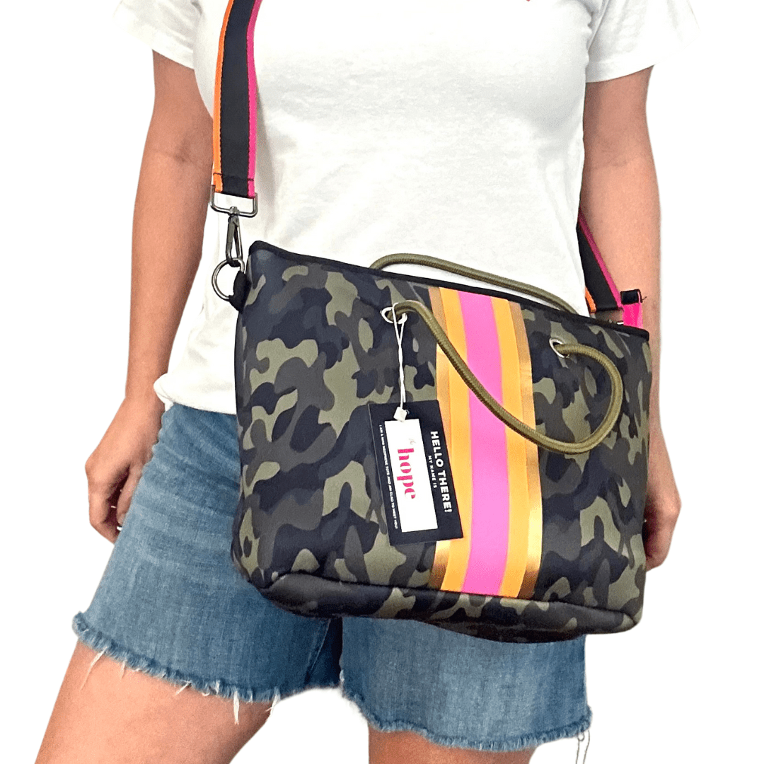 Hope Camo Mini Neoprene Tote and Wristlet - The Kindness Cause