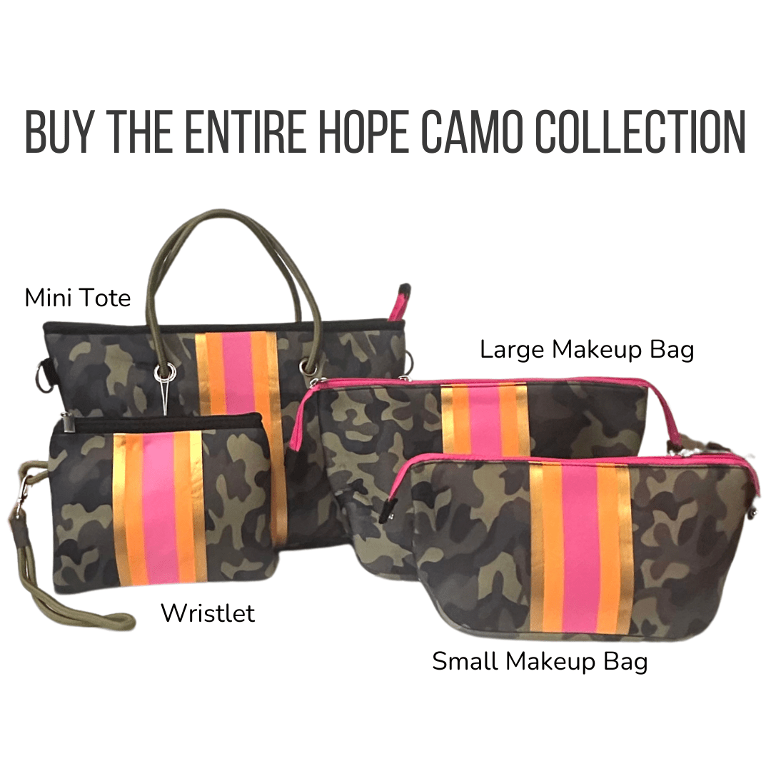 Hope Camo Neoprene Makeup Bag - The Kindness Cause