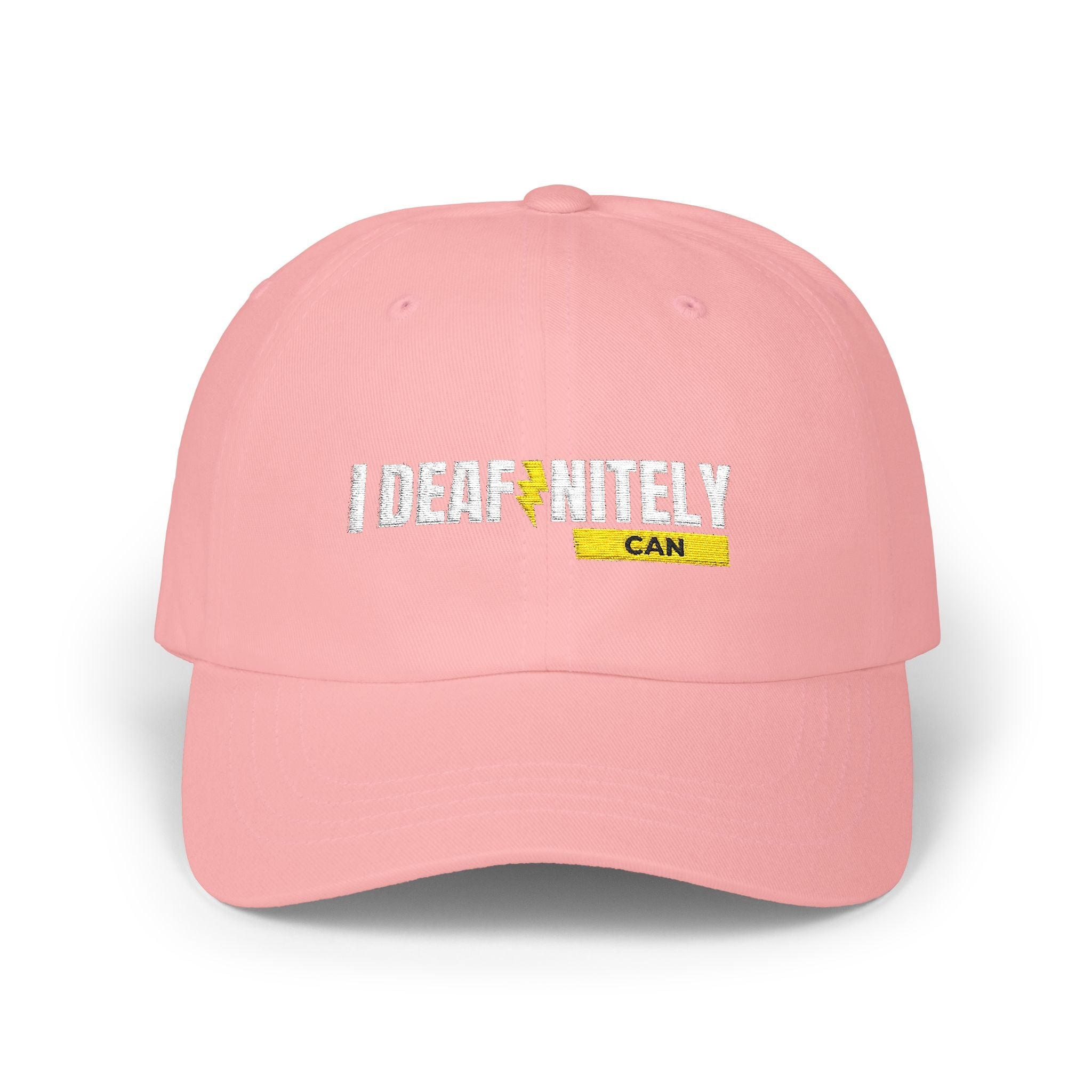 I Deafinitely Can Embroidered Classic Dad Cap - The Kindness Cause