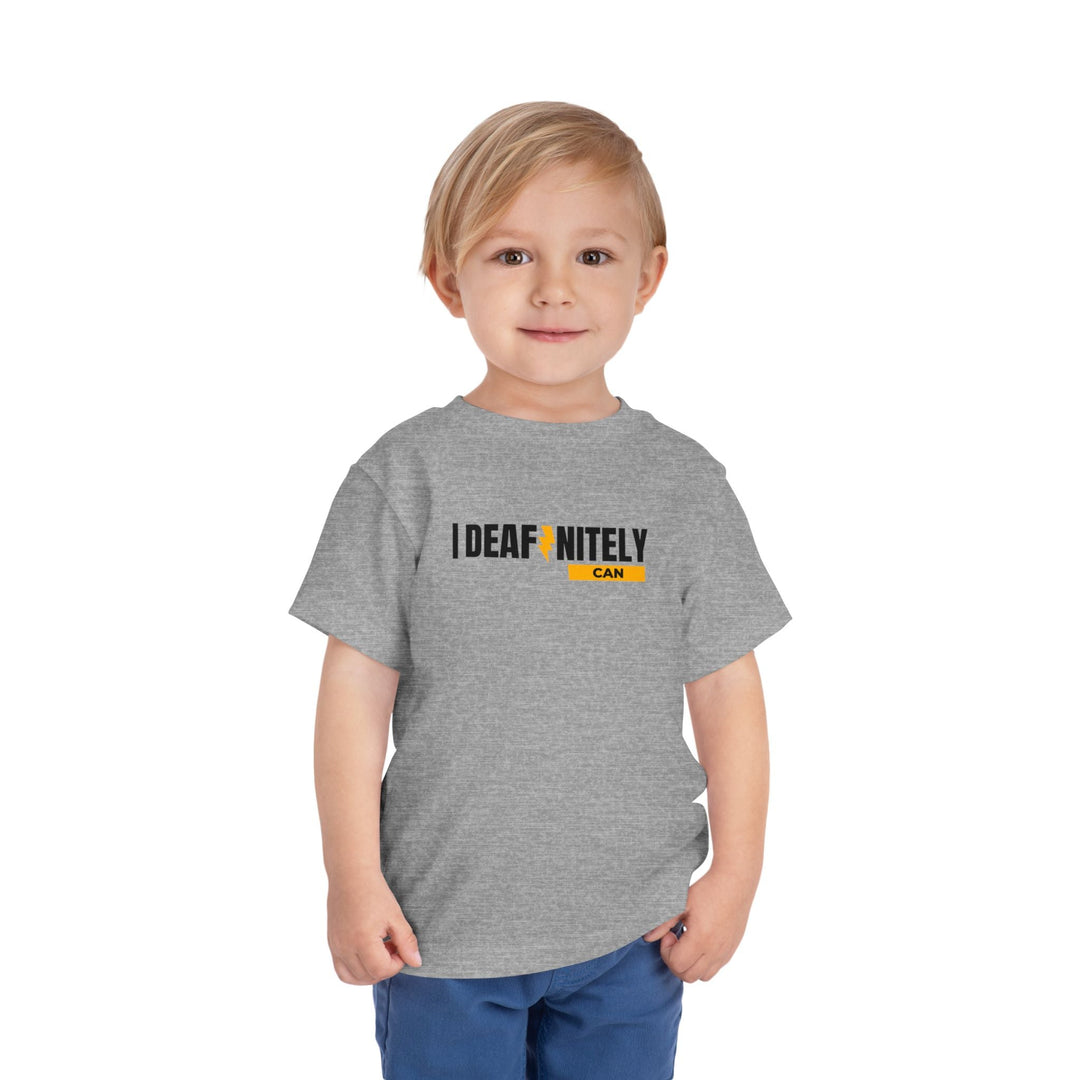 I Deafinitely Can Toddler Short Sleeve Tee - The Kindness Cause