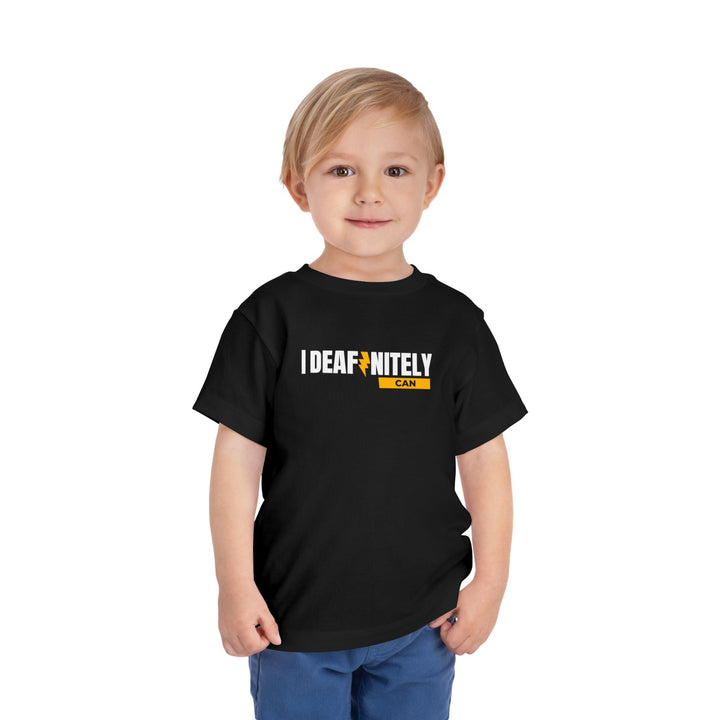 I Deafinitely Can Toddler Short Sleeve Tee - The Kindness Cause