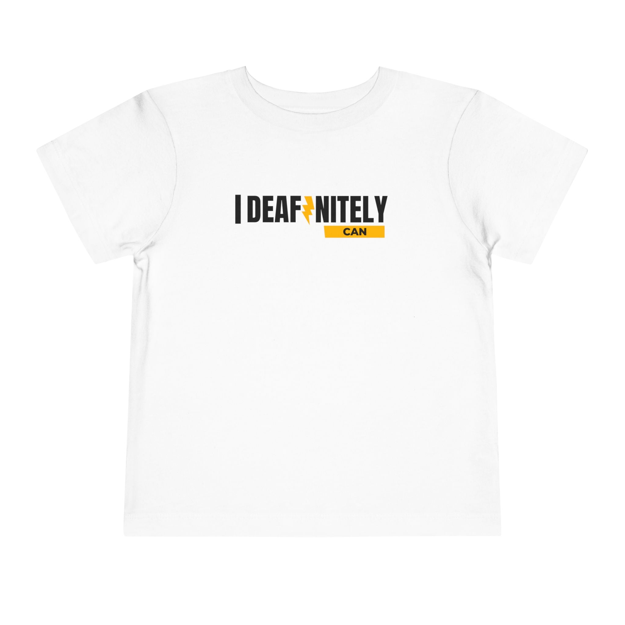 I Deafinitely Can Toddler Short Sleeve Tee - The Kindness Cause