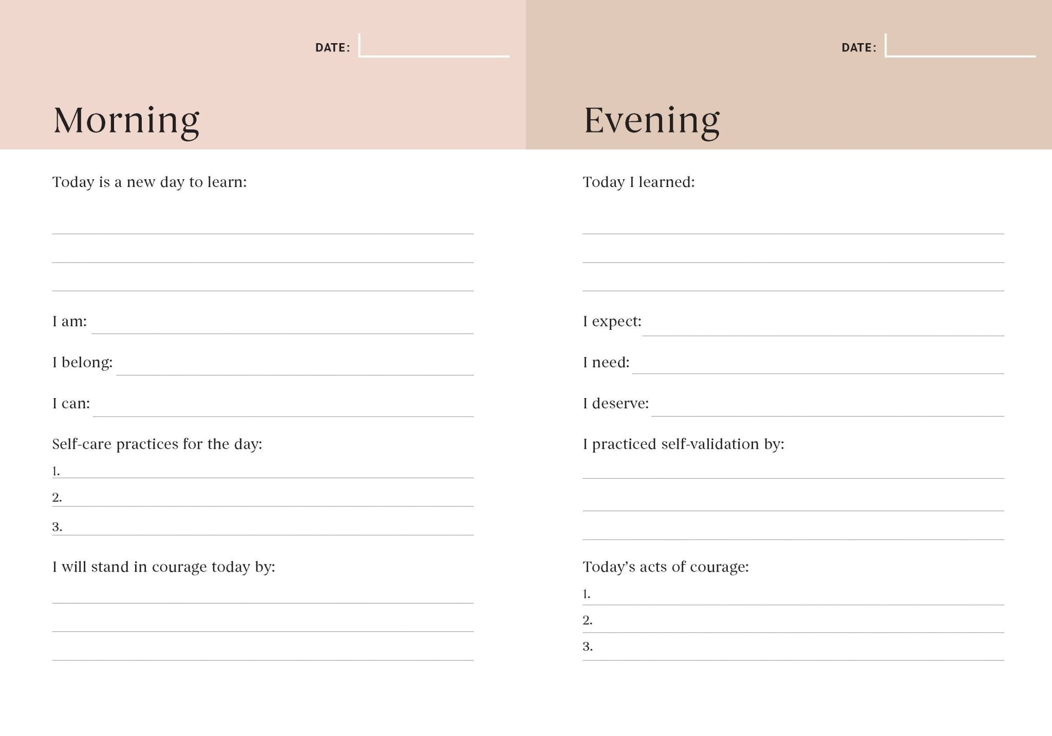 In Courage Journal: A Daily Practice for Self - Discovery - The Kindness Cause