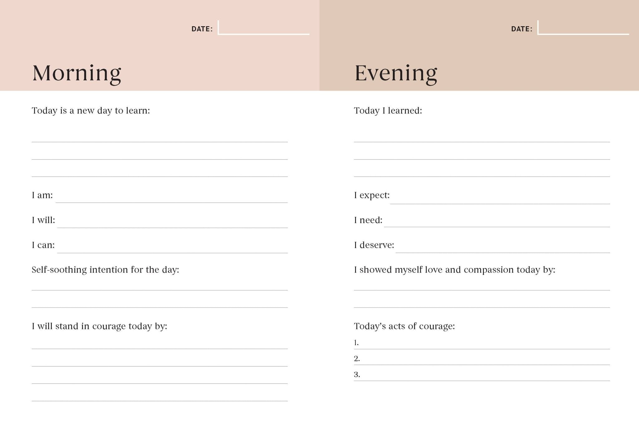 In Courage Journal: A Daily Practice for Self - Discovery - The Kindness Cause