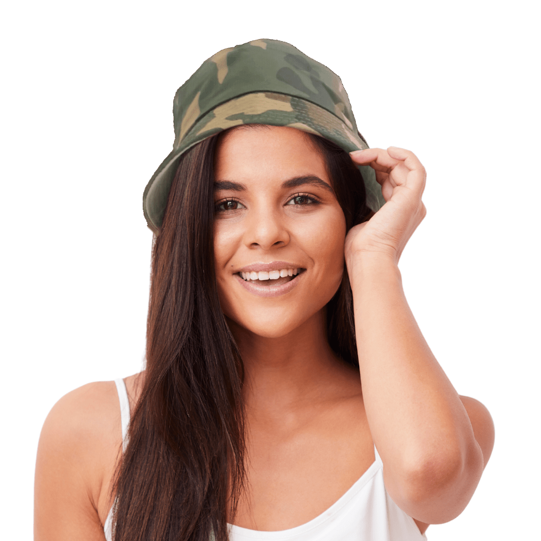 Lightweight Polyester Camo Bucket Hat - The Kindness Cause