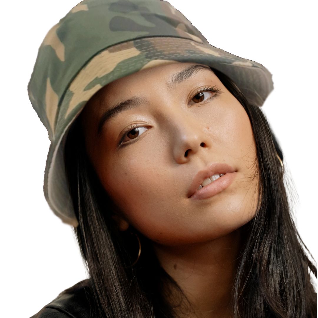 Lightweight Polyester Camo Bucket Hat - The Kindness Cause