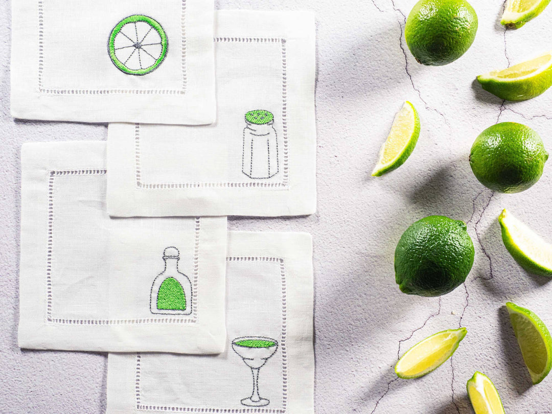 Margarita Cocktail Coasters, Set of Four - The Kindness Cause