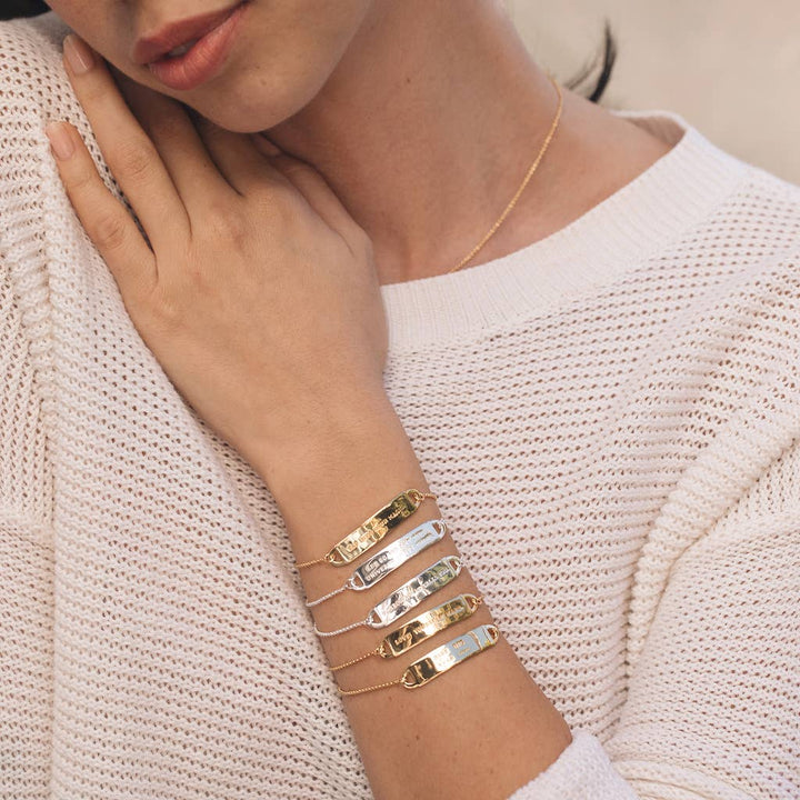 Mini Fortune Bracelet: Let Go And Let The Universe in Gold - The Kindness Cause