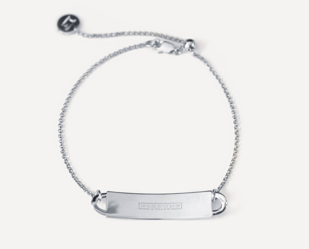 Mini Fortune Bracelet: Let Go And Let The Universe in Silver - The Kindness Cause