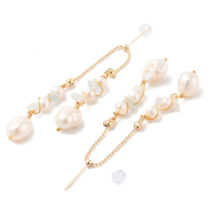 Natural Pearl Dangle Earrings - The Kindness Cause