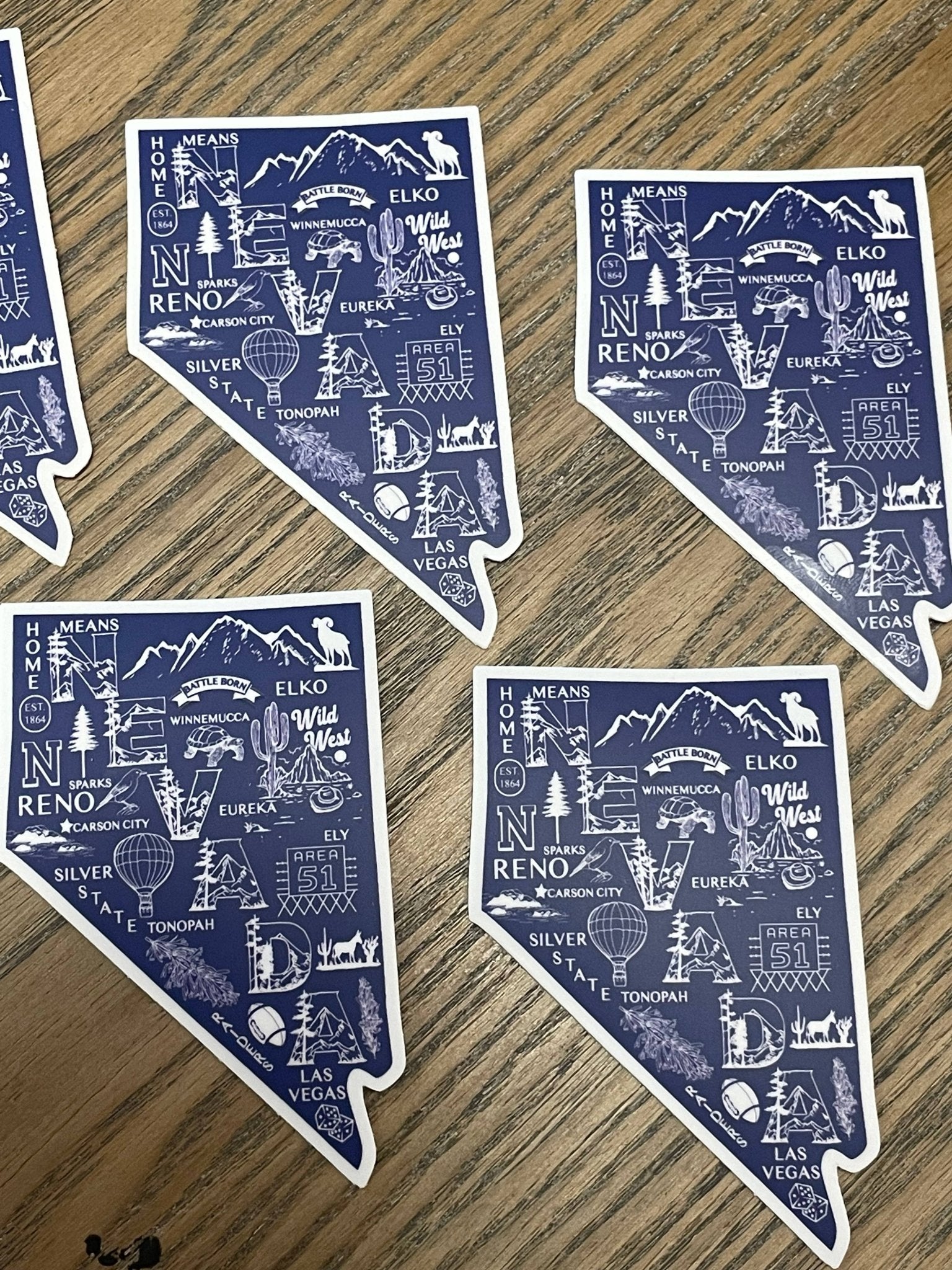 Nevada Map Sticker - The Kindness Cause