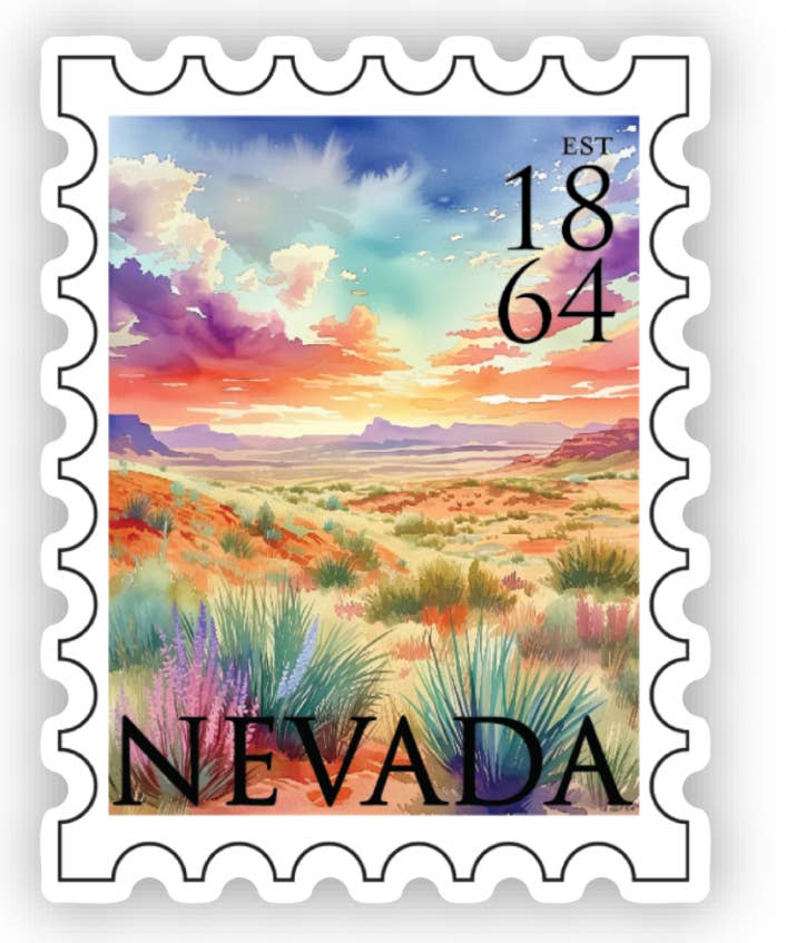 Nevada Postage Stamp Sticker - The Kindness Cause
