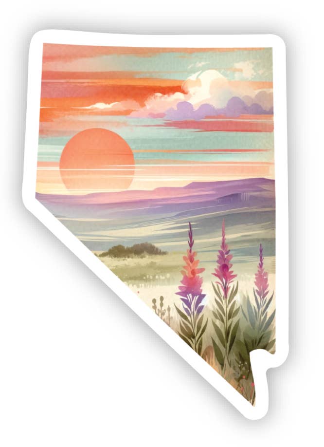 Nevada Sunset Sticker  - The Kindness Cause