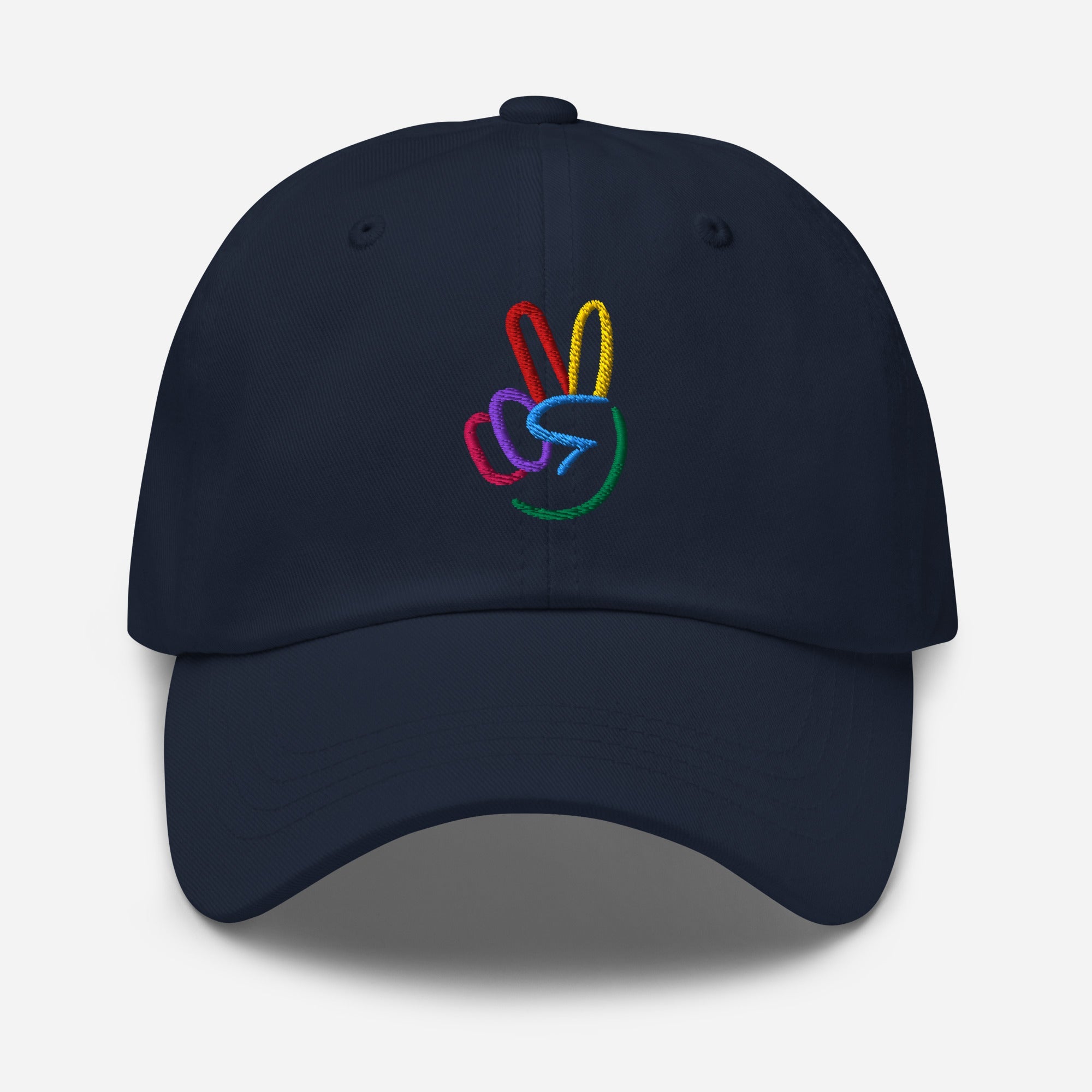 Peace Sign Embroidered Unisex Dad Hat - The Kindness Cause