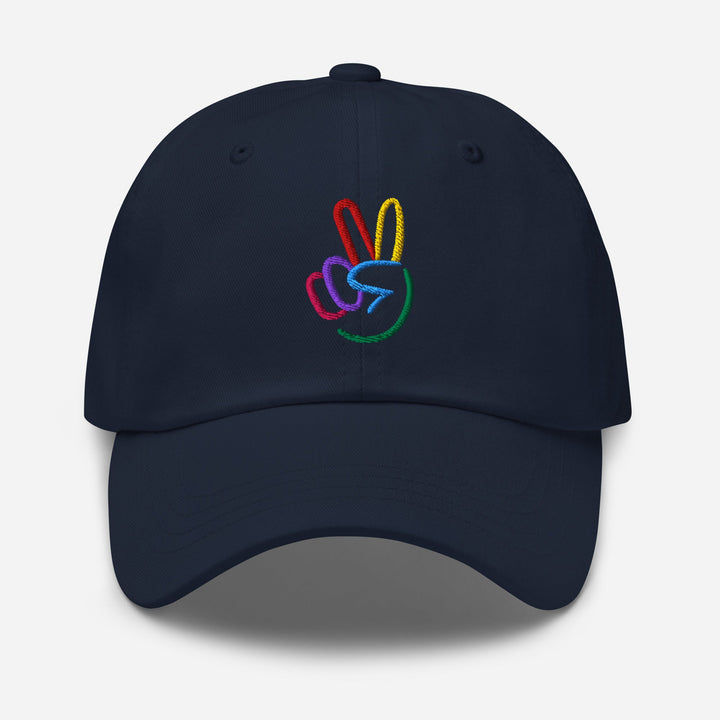 Peace Sign Embroidered Unisex Dad Hat - The Kindness Cause