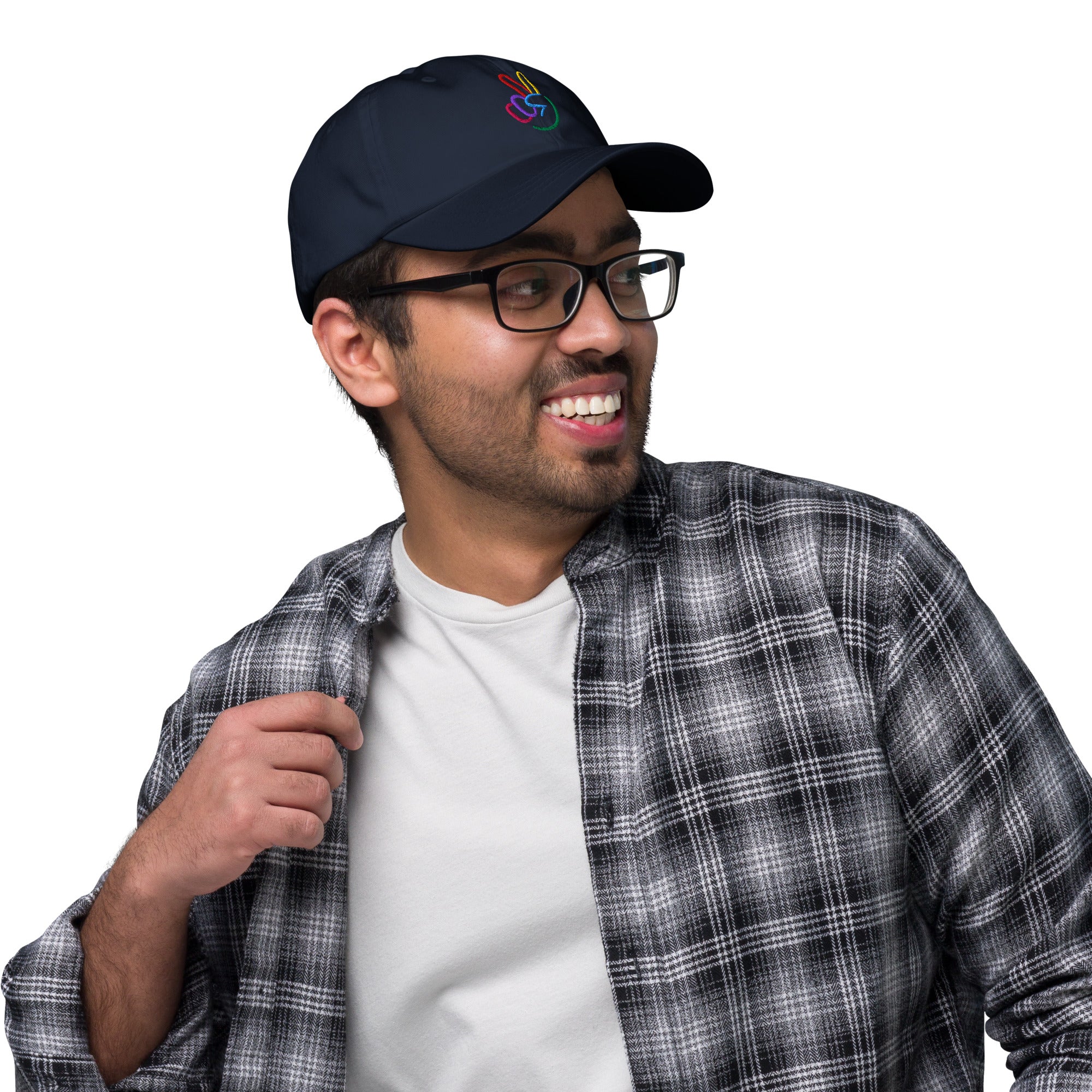 Peace Sign Embroidered Unisex Dad Hat - The Kindness Cause