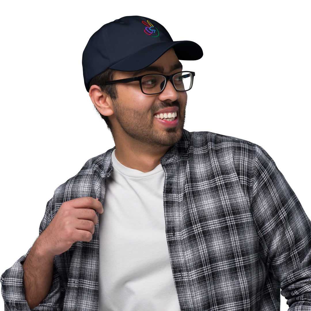 Peace Sign Embroidered Unisex Dad Hat - The Kindness Cause