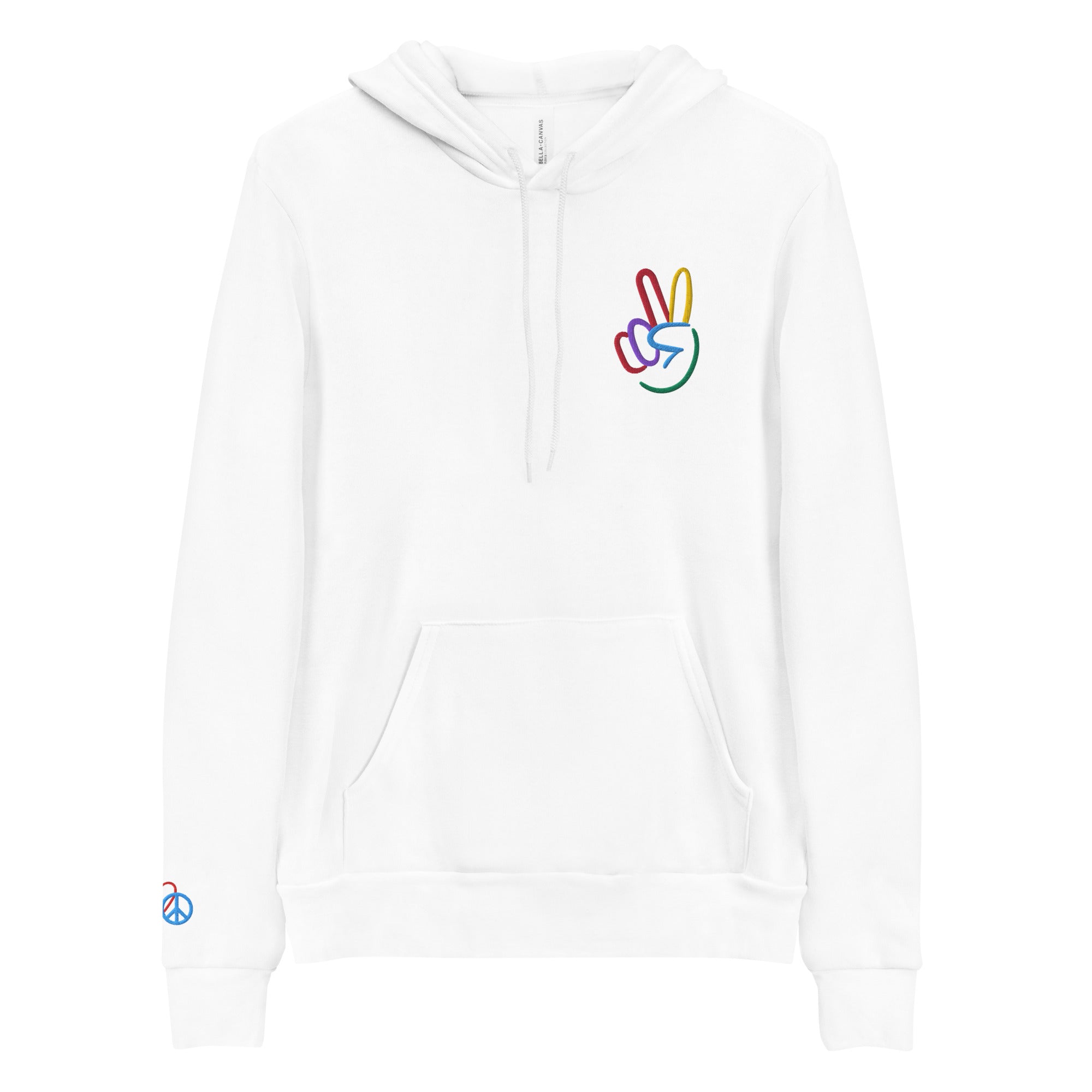 Peace Sign Embroidered Unisex Hoodie - The Kindness Cause