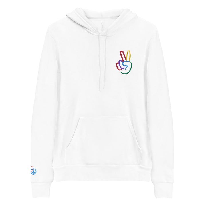Peace Sign Embroidered Unisex Hoodie - The Kindness Cause