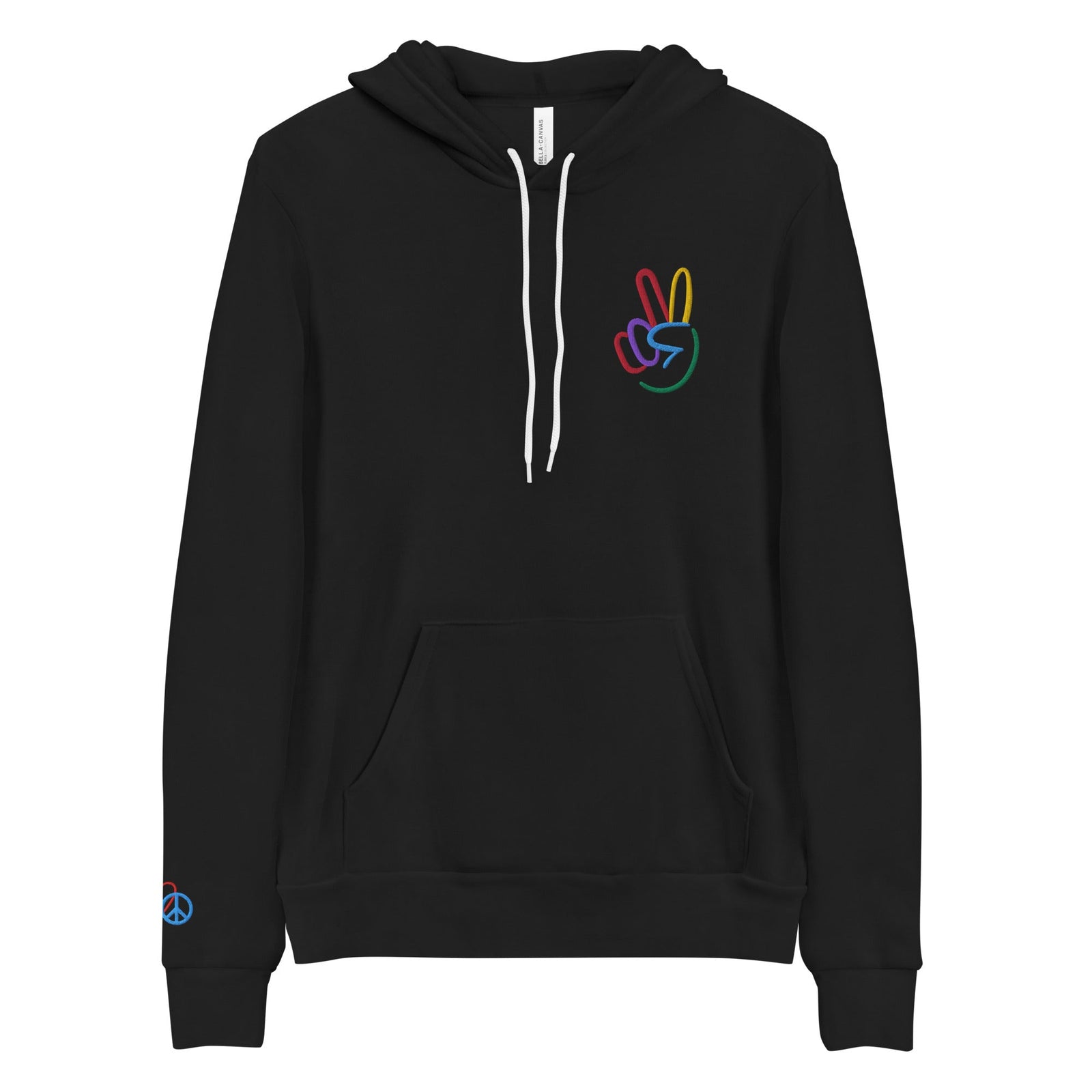 Peace Sign Embroidered Unisex Hoodie - The Kindness Cause