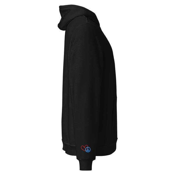 Peace Sign Embroidered Unisex Hoodie - The Kindness Cause
