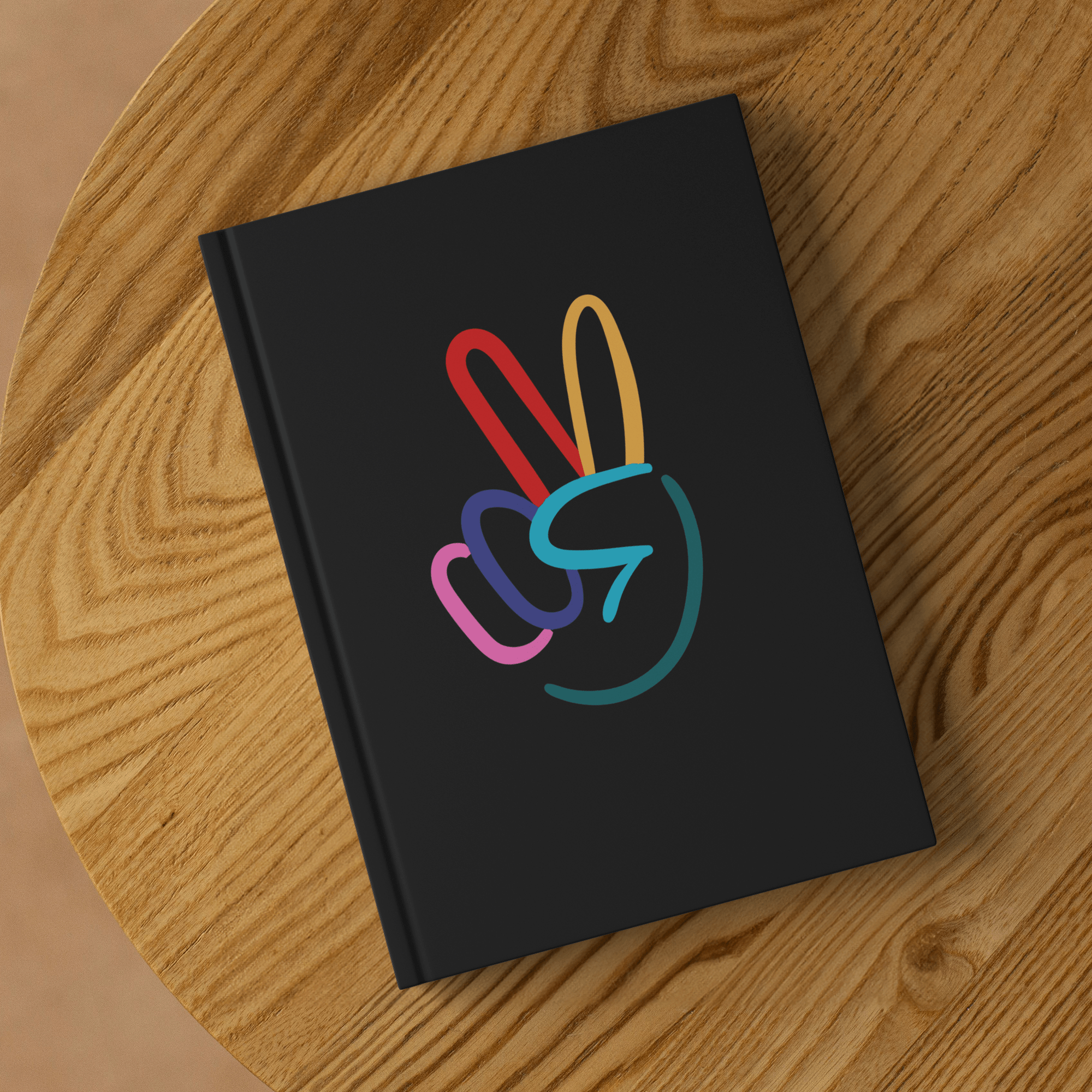 Peace Sign Hardcover Notebook - The Kindness Cause