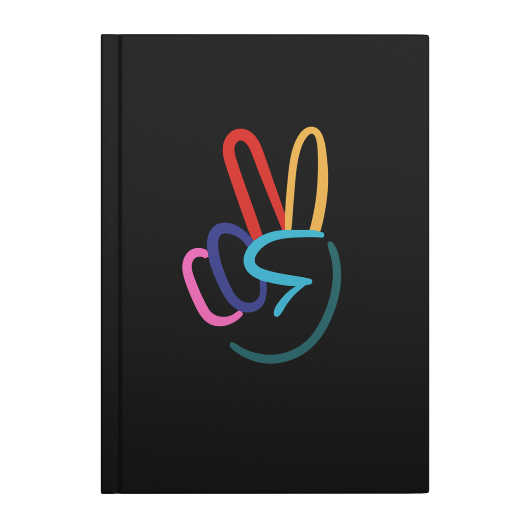 Peace Sign Hardcover Notebook - The Kindness Cause