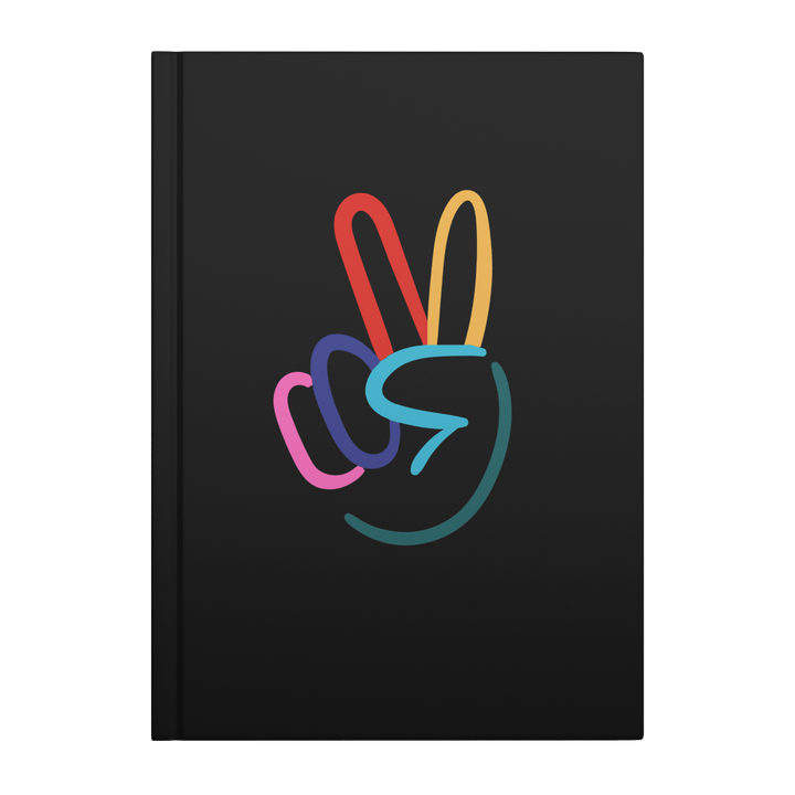 Peace Sign Hardcover Notebook - The Kindness Cause