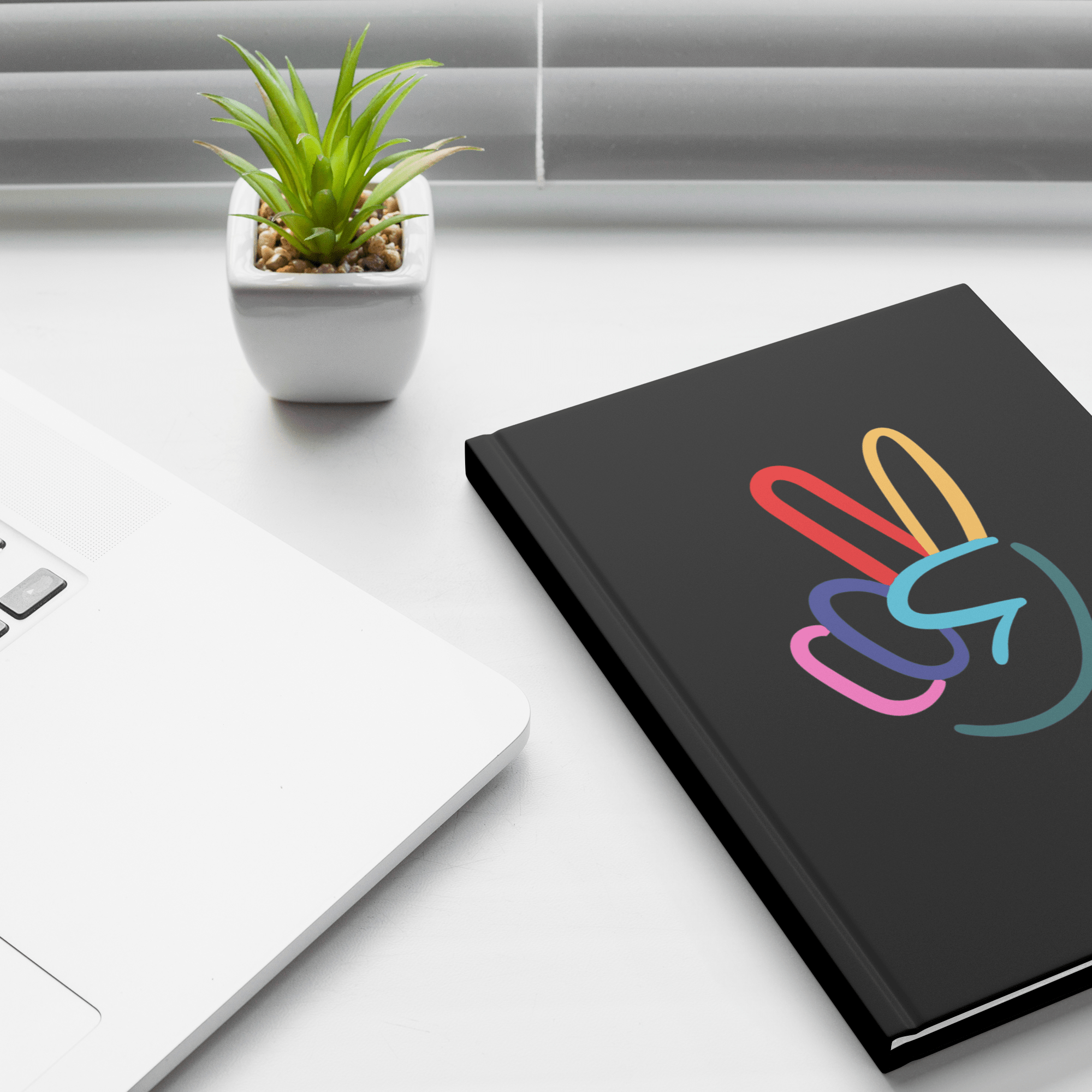 Peace Sign Hardcover Notebook - The Kindness Cause