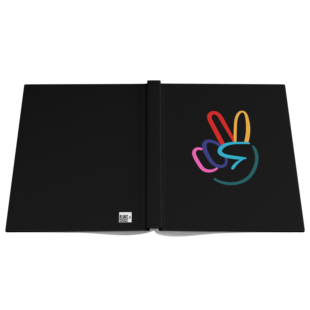 Peace Sign Hardcover Notebook - The Kindness Cause