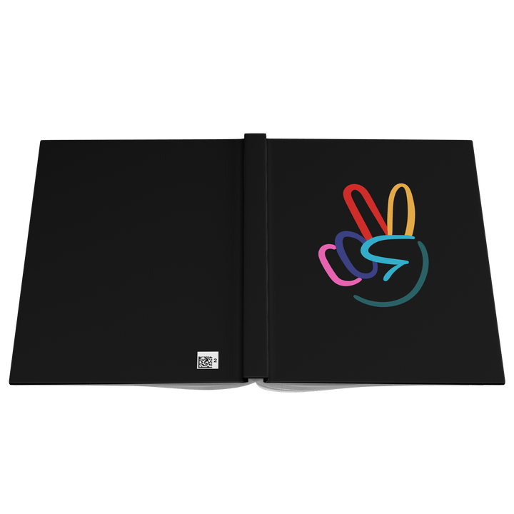 Peace Sign Hardcover Notebook - The Kindness Cause