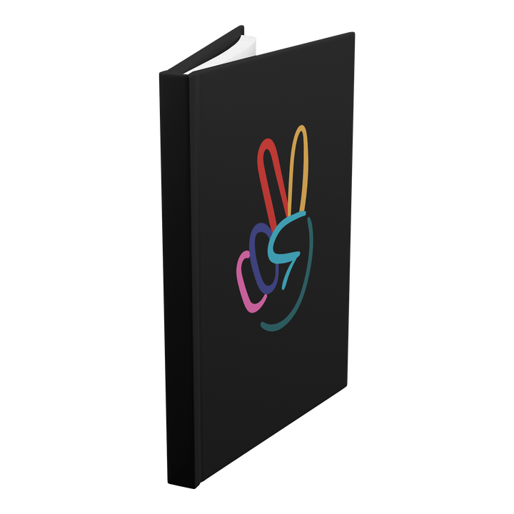 Peace Sign Hardcover Notebook - The Kindness Cause