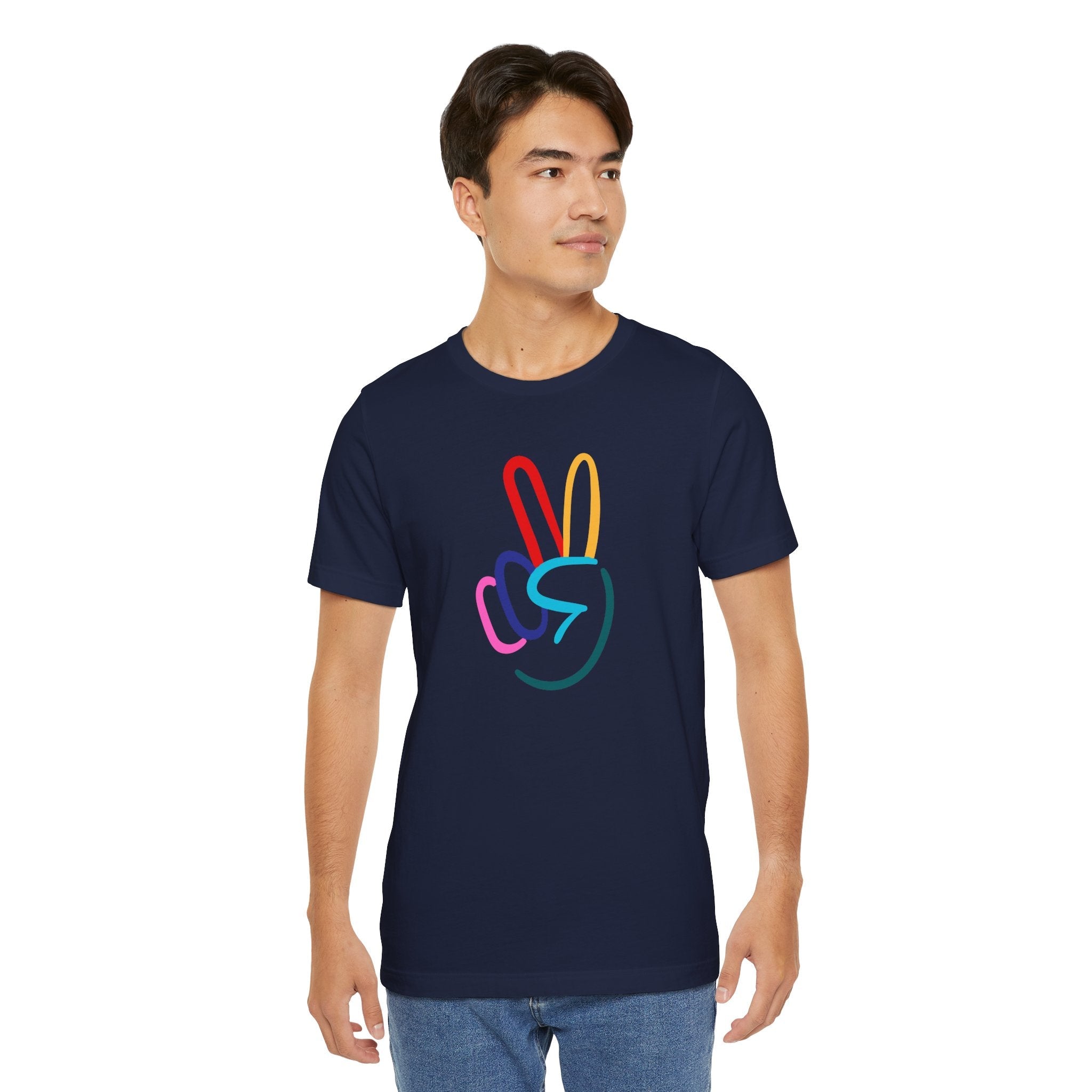Peace Sign Unisex Jersey Short Sleeve Tee - The Kindness Cause