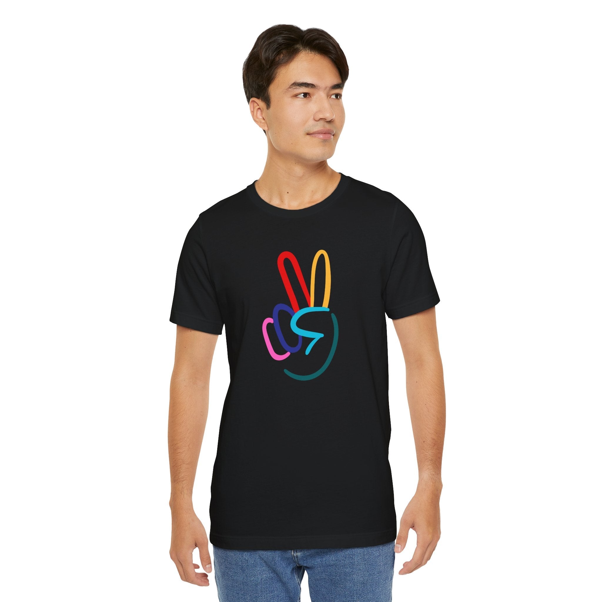 Peace Sign Unisex Jersey Short Sleeve Tee - The Kindness Cause